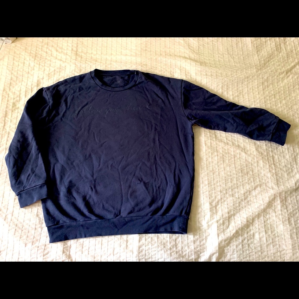 Soft blue sweater